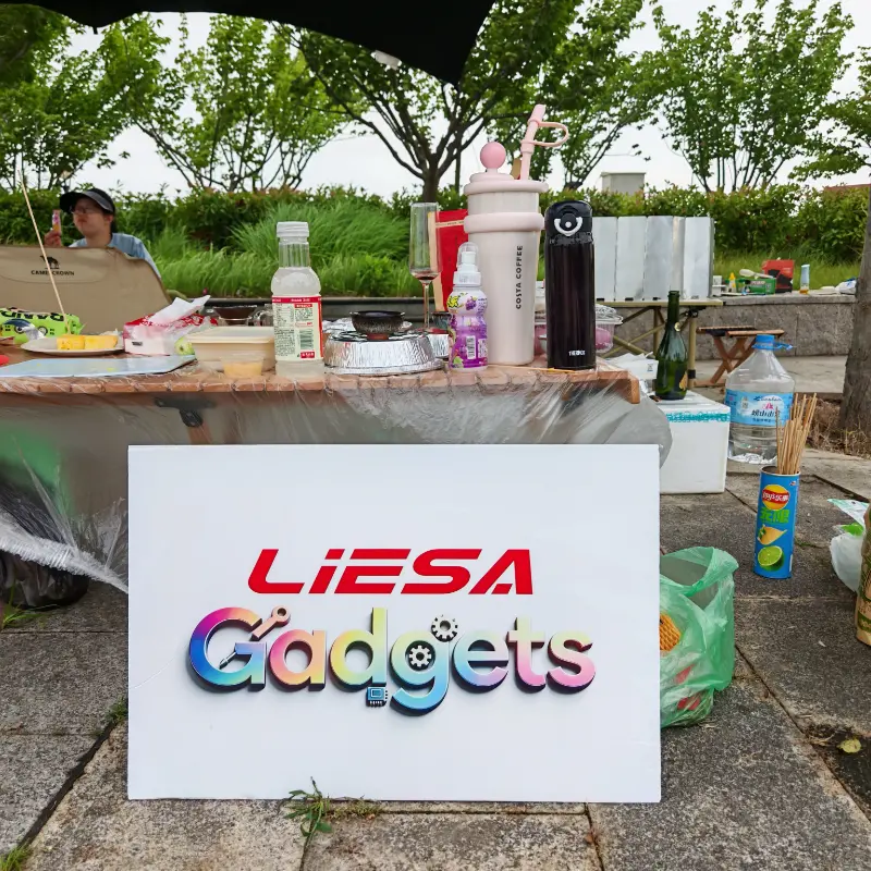 LIESA Gadgets organise un team building de camping en plein air pour unir l'équipe pour le secteur mondial des appareils de nettoyage